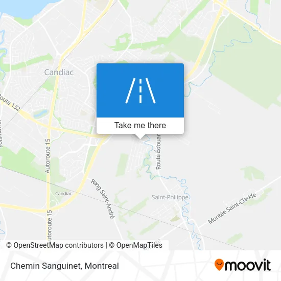 Chemin Sanguinet map