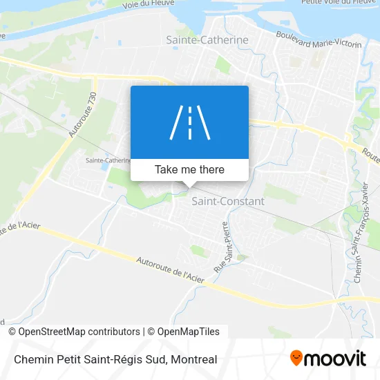 Chemin Petit Saint-Régis Sud map