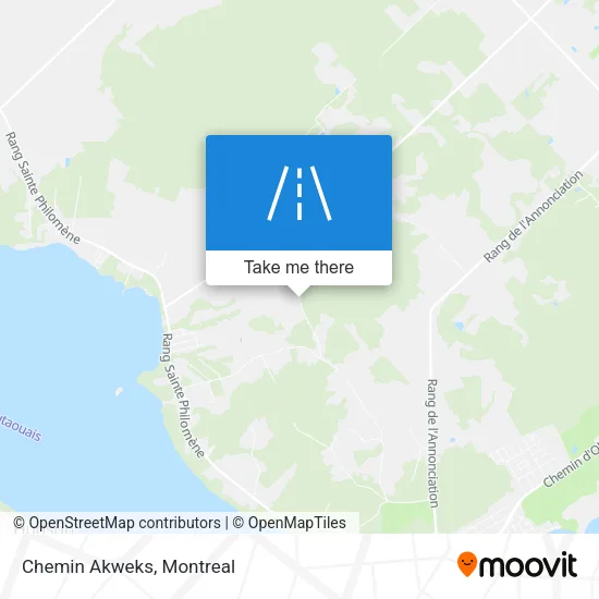 Chemin Akweks map