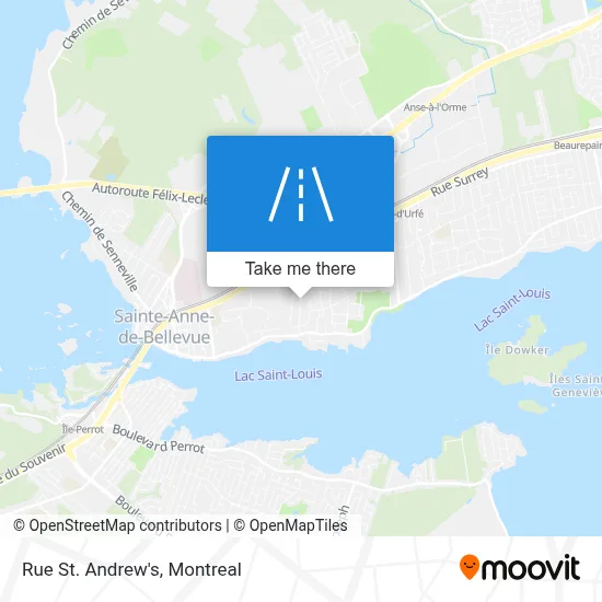 Rue St. Andrew's map