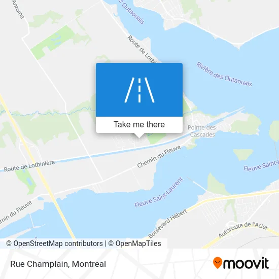 Rue Champlain map
