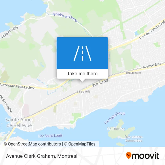 Avenue Clark-Graham map