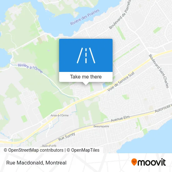 Rue Macdonald map