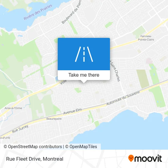 Rue Fleet Drive map