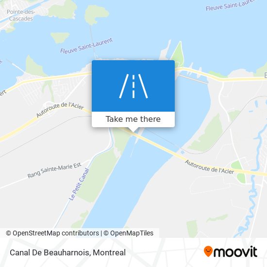 Canal De Beauharnois map