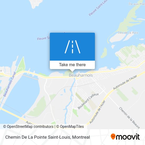 Chemin De La Pointe Saint-Louis map