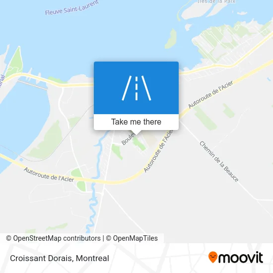 Croissant Dorais map