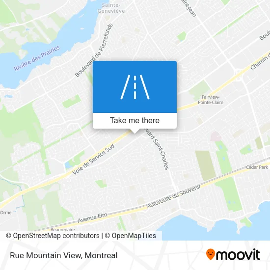 Rue Mountain View map