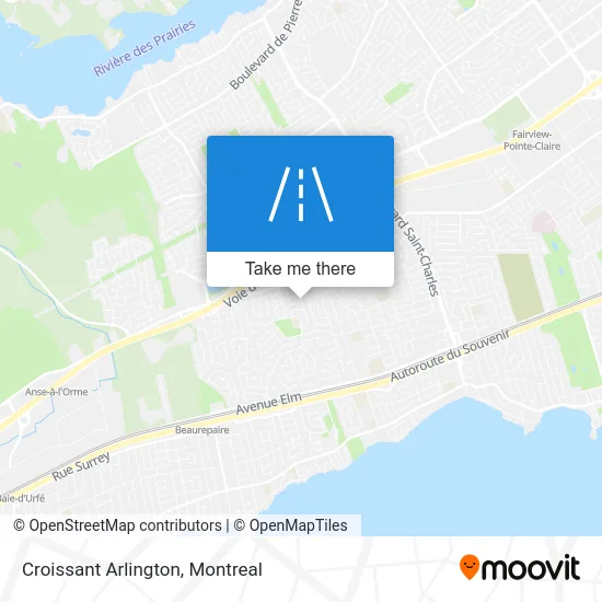 Croissant Arlington map