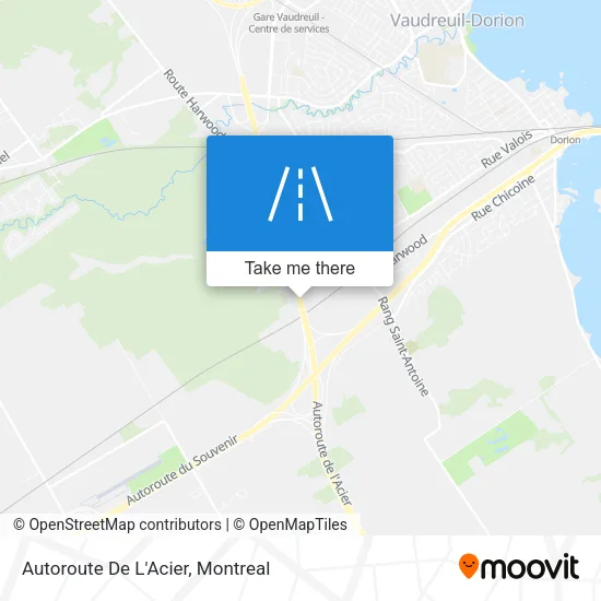 Autoroute De L'Acier map