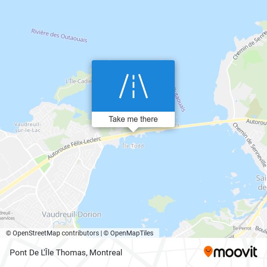 Pont De L'Île Thomas map