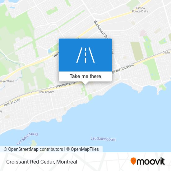 Croissant Red Cedar map