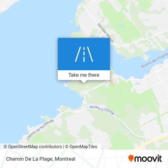 Chemin De La Plage map