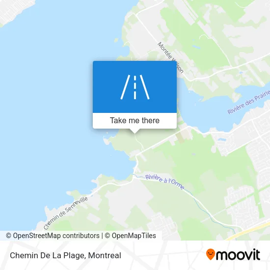 Chemin De La Plage map