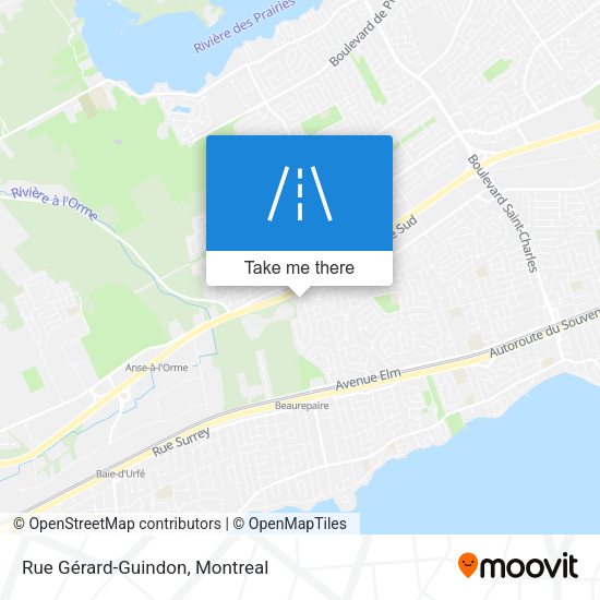 Rue Gérard-Guindon map