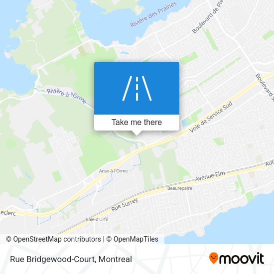 Rue Bridgewood-Court map