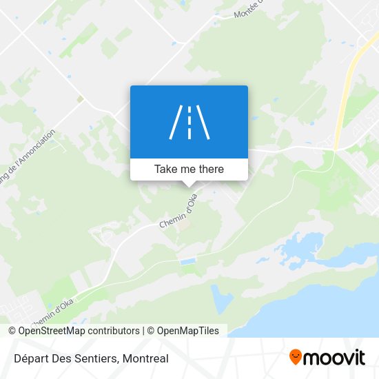 Départ Des Sentiers map