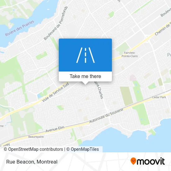 Rue Beacon map