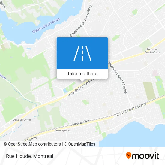 Rue Houde map