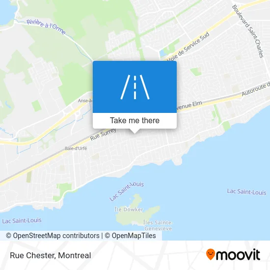 Rue Chester map