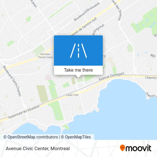 Avenue Civic Center map