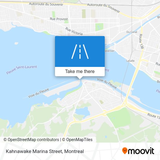 Kahnawake Marina Street map