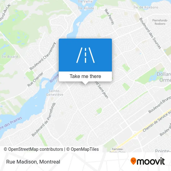 Rue Madison map