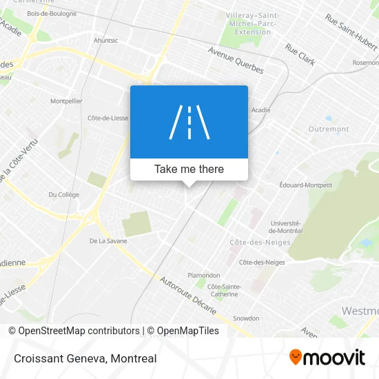 Croissant Geneva map