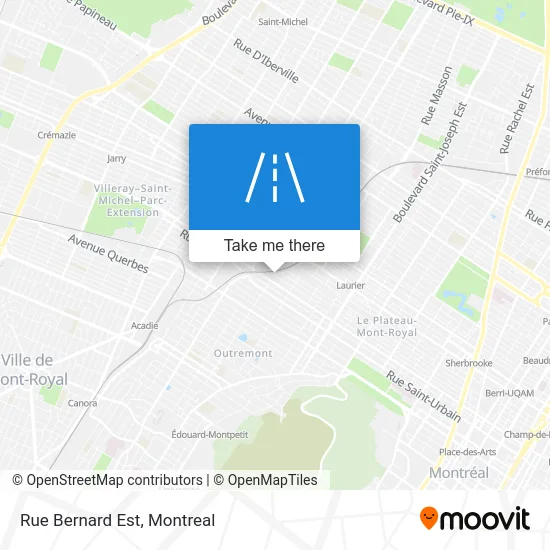 Rue Bernard Est map