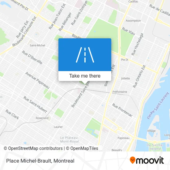 Place Michel-Brault map