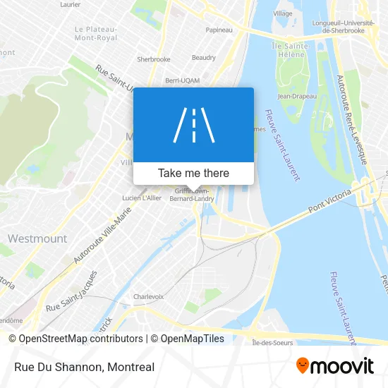 Rue Du Shannon map