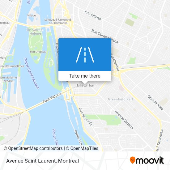 Avenue Saint-Laurent map