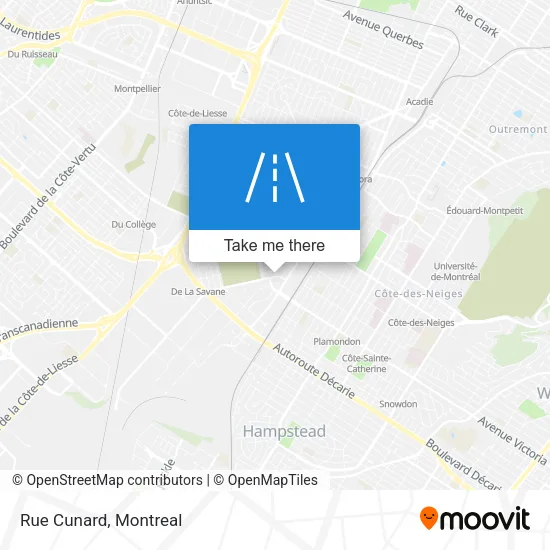Rue Cunard map