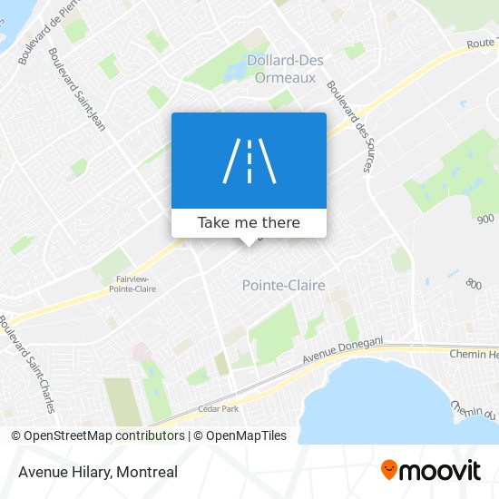 Avenue Hilary map