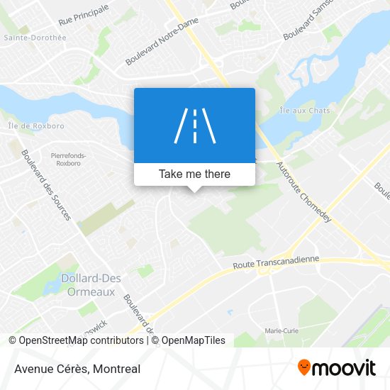 Avenue Cérès map