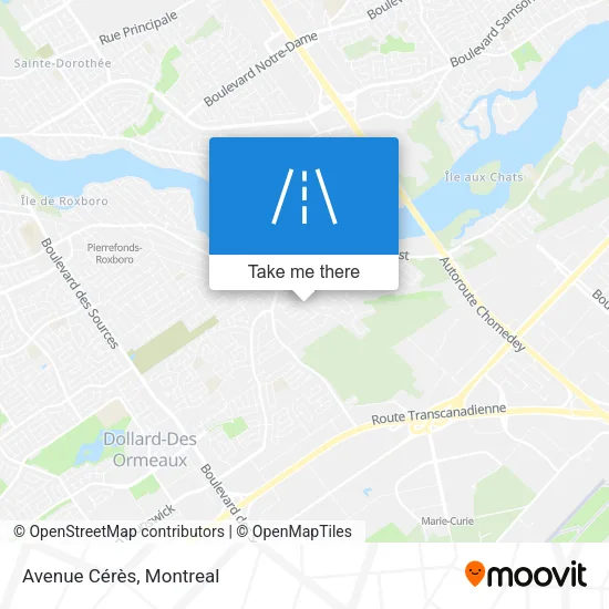 Avenue Cérès map