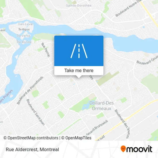 Rue Aldercrest map