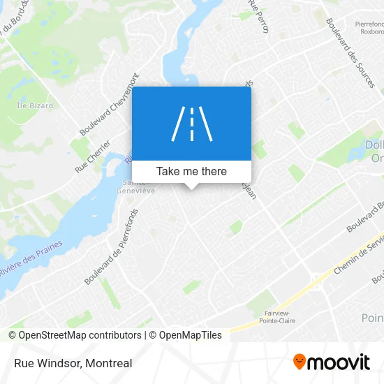 Rue Windsor map