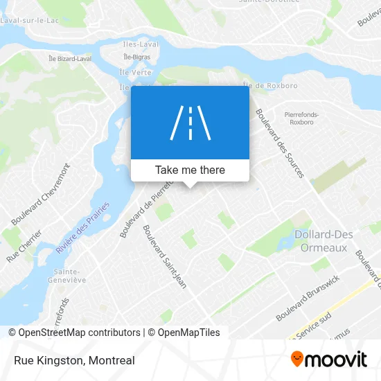 Rue Kingston map