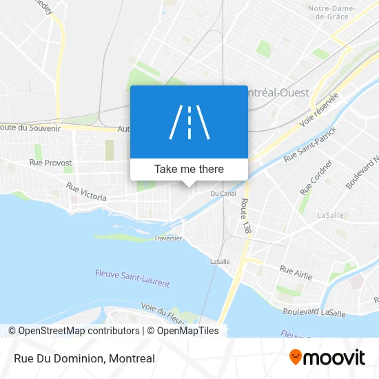 Rue Du Dominion map