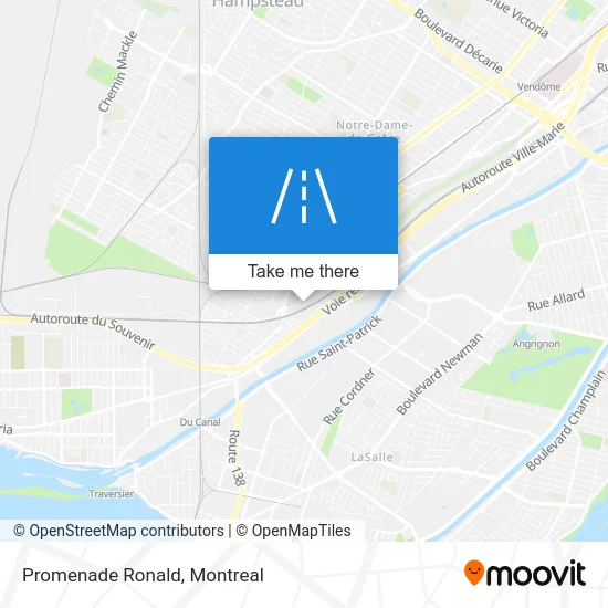 Promenade Ronald map