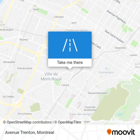 Avenue Trenton map