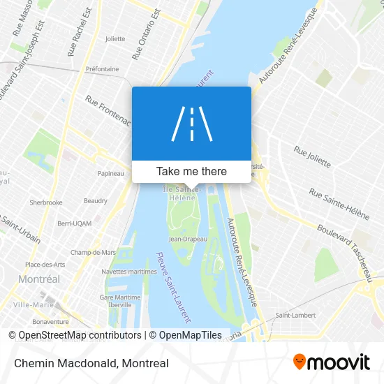 Chemin Macdonald map