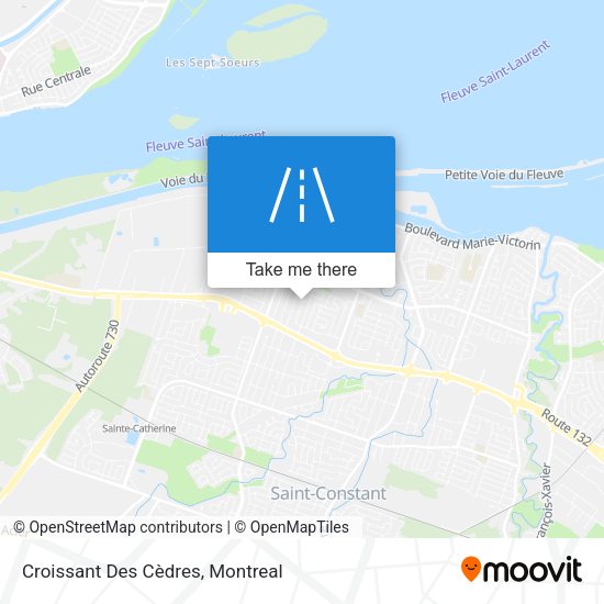 Croissant Des Cèdres map