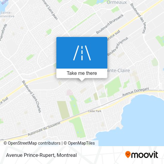 Avenue Prince-Rupert map