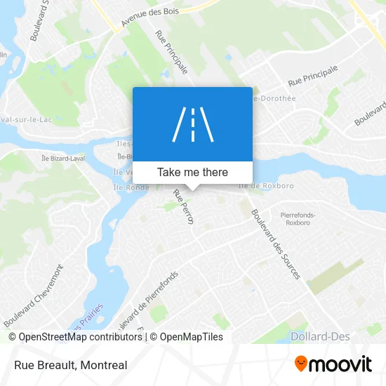 Rue Breault map