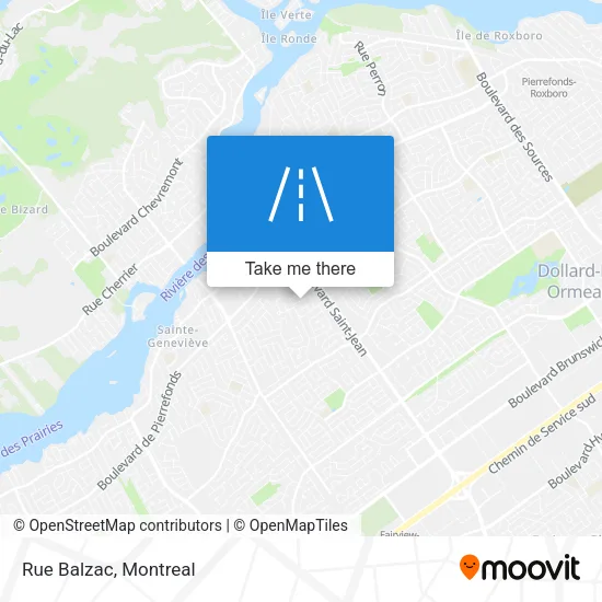Rue Balzac map