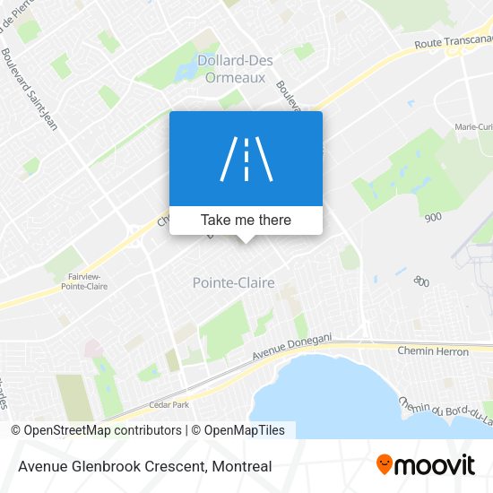 Avenue Glenbrook Crescent map