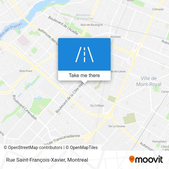 Rue Saint-François-Xavier map