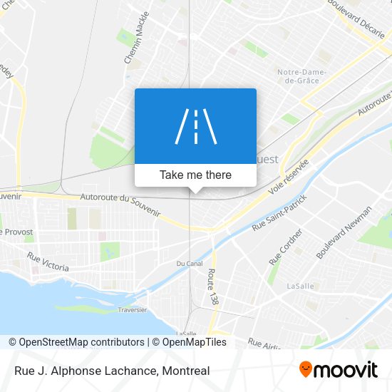 Rue J. Alphonse Lachance map